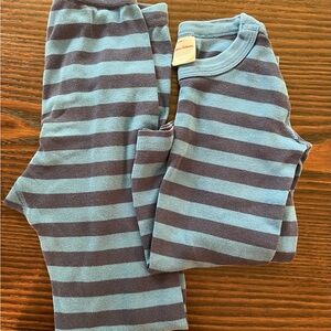 Hanna Andersson Blue Striped Pajama Set Size 120 (6-7)